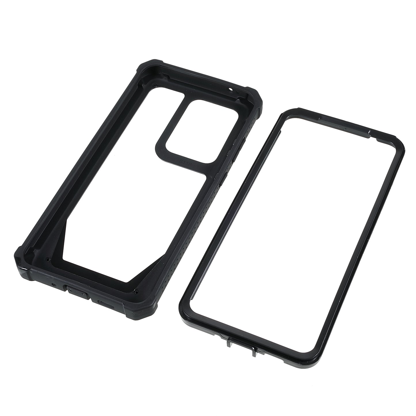 For Samsung Galaxy S20 Ultra Precise Cutout Anti-drop Soft TPU Frame + Durable Acrylic Back Detachable 2-in-1 Phone Case - Black