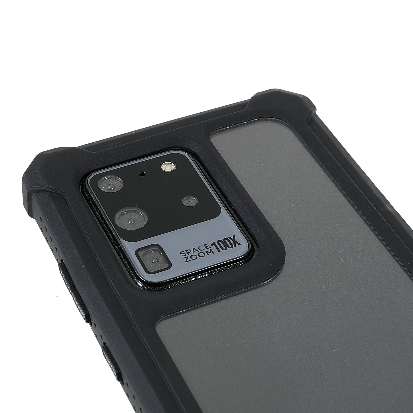 For Samsung Galaxy S20 Ultra Precise Cutout Anti-drop Soft TPU Frame + Durable Acrylic Back Detachable 2-in-1 Phone Case - Black/Blue