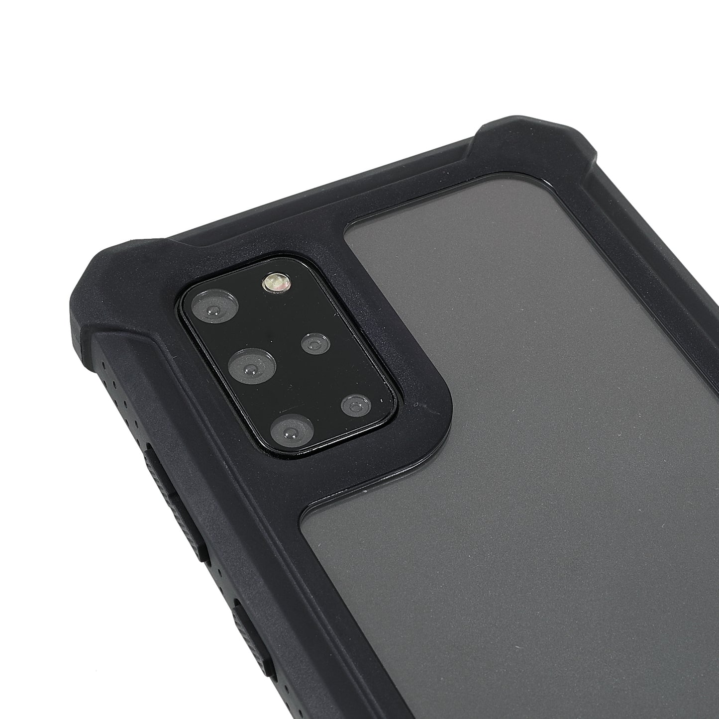 For Samsung Galaxy S20 Plus 4G/5G Shockproof Anti-fall Precise Cutout Soft TPU Frame + Acrylic Back Detachable 2-in-1 Cell Phone Case - Black