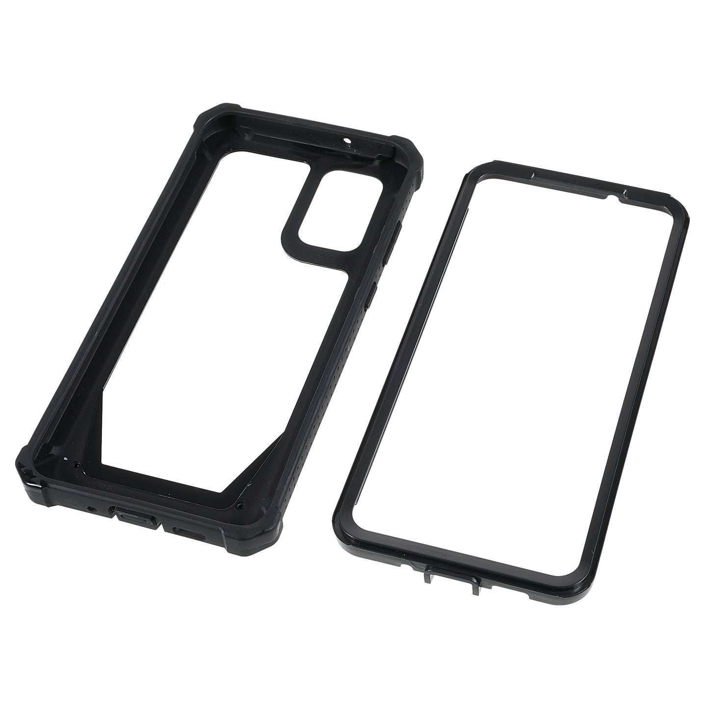 For Samsung Galaxy S20 Plus 4G/5G Shockproof Anti-fall Precise Cutout Soft TPU Frame + Acrylic Back Detachable 2-in-1 Cell Phone Case - Black