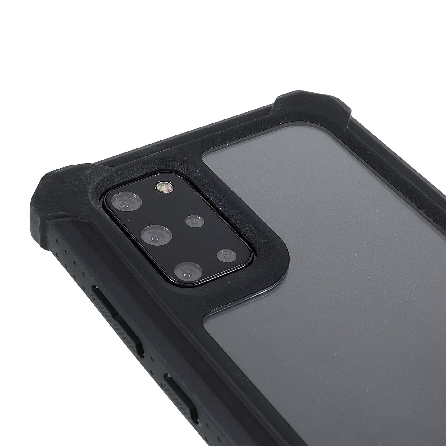 For Samsung Galaxy S20 Plus 4G/5G Shockproof Anti-fall Precise Cutout Soft TPU Frame + Acrylic Back Detachable 2-in-1 Cell Phone Case - Black/Blue