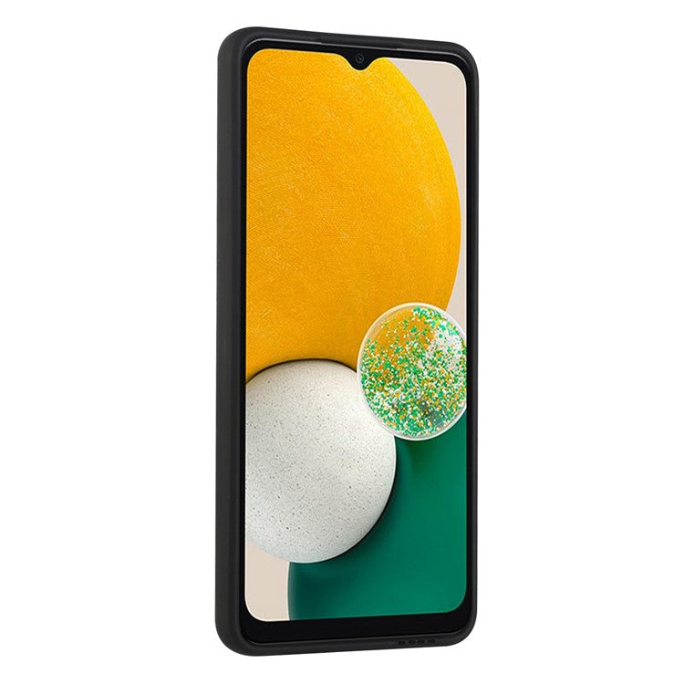 For Samsung Galaxy A53 5G Card Holder Slot Soft TPU Shockproof Anti-Scratch Case Case with Camera Lens Protection - Black