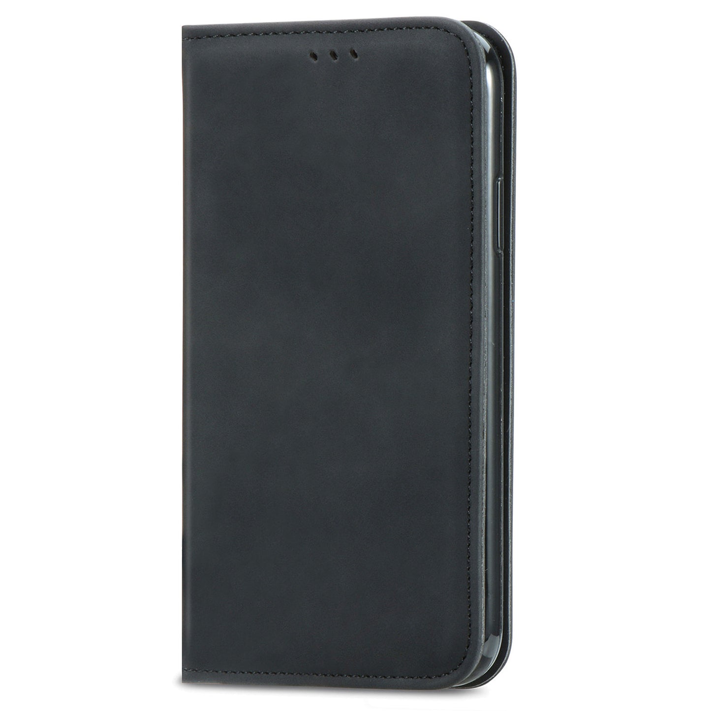 For Samsung Galaxy S20 Plus / S20 Plus 5G PU Leather + TPU Well-protected Retro Skin-touch Feeling Case Card Slots Stand Magnetic Absorption Shell - Black