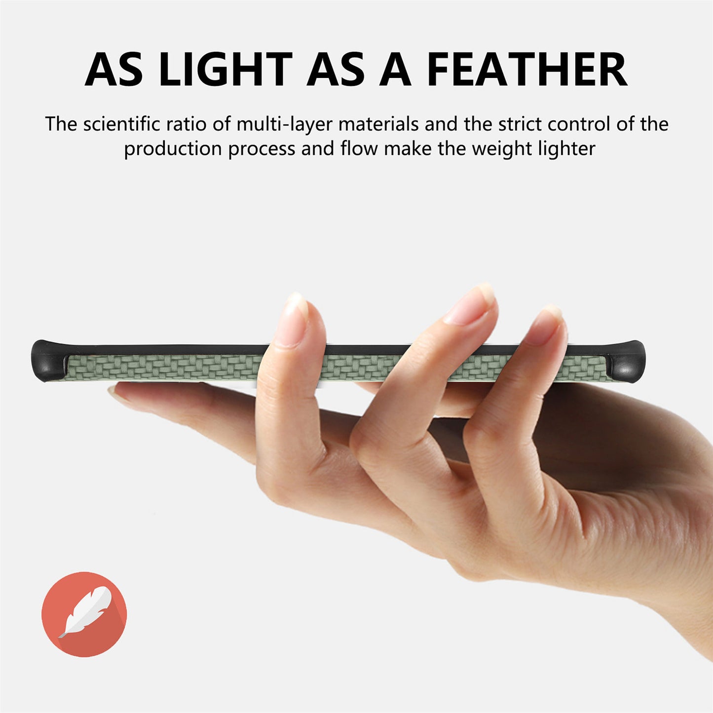 For Samsung Galaxy S20 Plus 5G/4G Cell Phone Cover Fiber Texture PU Leather Coated TPU + PVC Anti-fingerprint Protective Case - Green