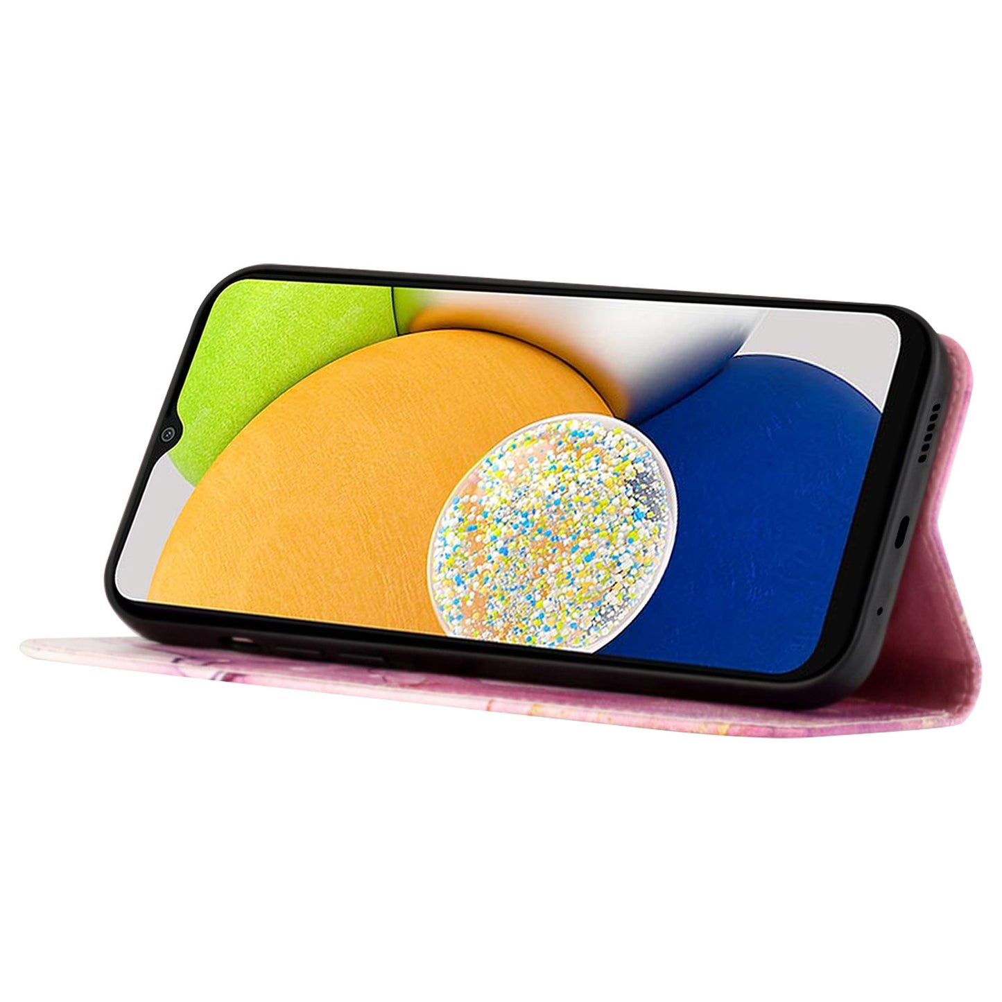 YB Pattern Printing Leather Series-5 for Samsung Galaxy S20 FE 2022/S20 FE 4G/S20 FE 5G/S20 Lite/S20 Fan Edition/S20 Fan Edition 5G Marble Pattern Leather Case Wallet Stand Phone Shell - Pink Purple Gold LS001