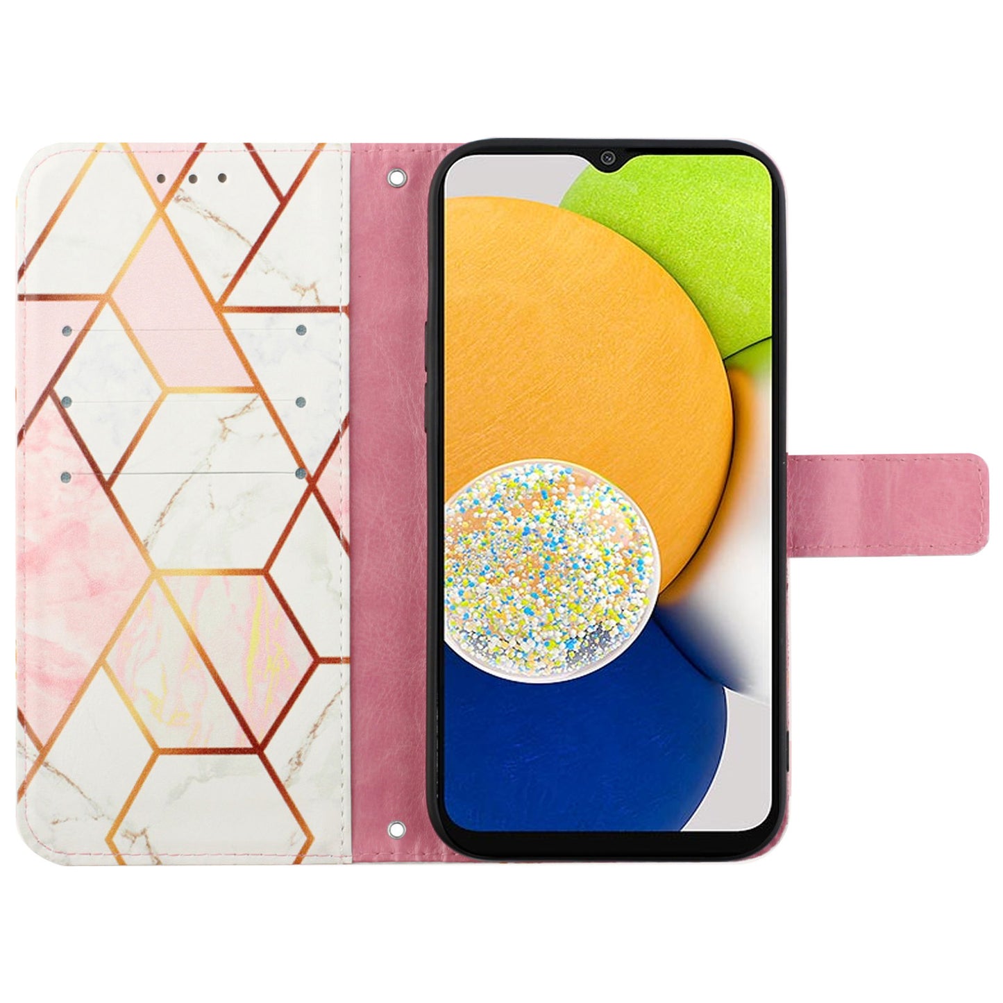 YB Pattern Printing Leather Series-5 for Samsung Galaxy S20 FE 2022/S20 FE 4G/S20 FE 5G/S20 Lite/S20 Fan Edition/S20 Fan Edition 5G Marble Pattern Leather Case Wallet Stand Phone Shell - Pink White LS002