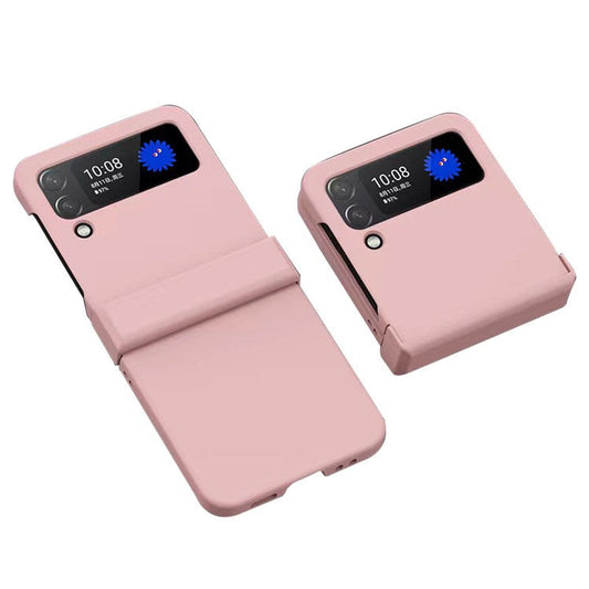 For Samsung Galaxy Z Flip3 5G Hinge Design Hard PC Phone Case Anti-drop Folding Protective Cover - Pink