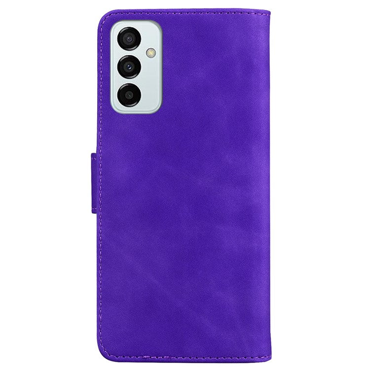 For Samsung Galaxy M23 5G/F23 5G Printed Butterfly Pattern Wallet Case Folding Stand PU Leather Magnetic Protect Flip Cover - Purple