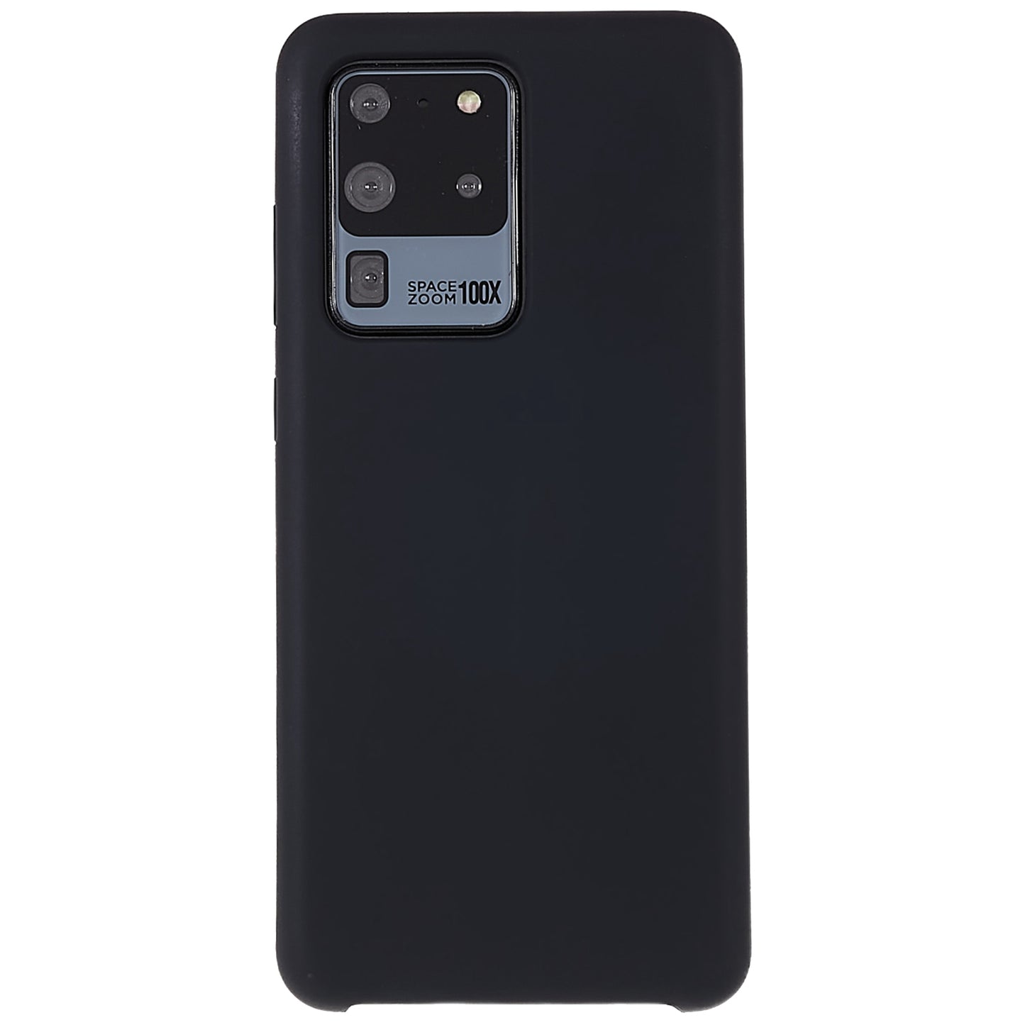 For Samsung Galaxy S20 Ultra Phone Covering Bag Premium Solid State Silicone Phone Case Mobile Phone Protector - Black