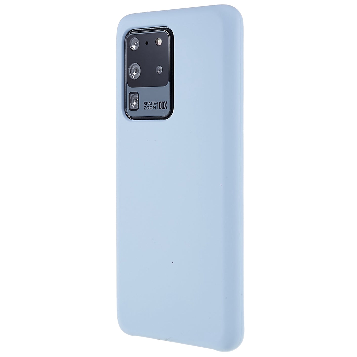 For Samsung Galaxy S20 Ultra Phone Covering Bag Premium Solid State Silicone Phone Case Mobile Phone Protector - Baby Blue