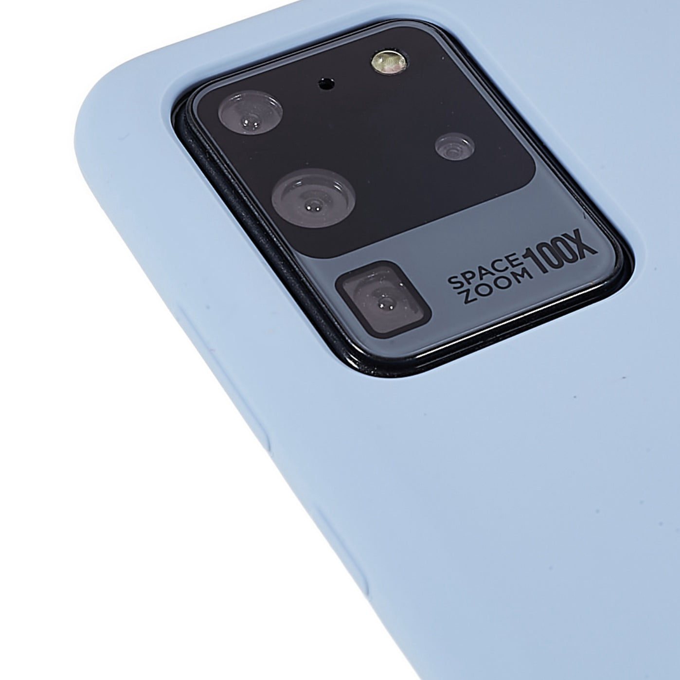 For Samsung Galaxy S20 Ultra Phone Covering Bag Premium Solid State Silicone Phone Case Mobile Phone Protector - Baby Blue