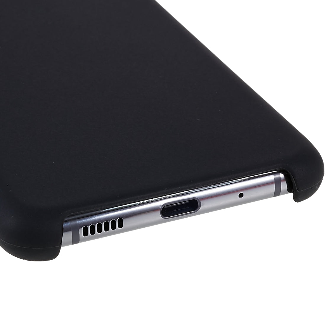 For Samsung Galaxy S20 Plus 5G/4G Phone Bag Case Durable Solid State Silicone Mobile Phone Protector Cover - Black
