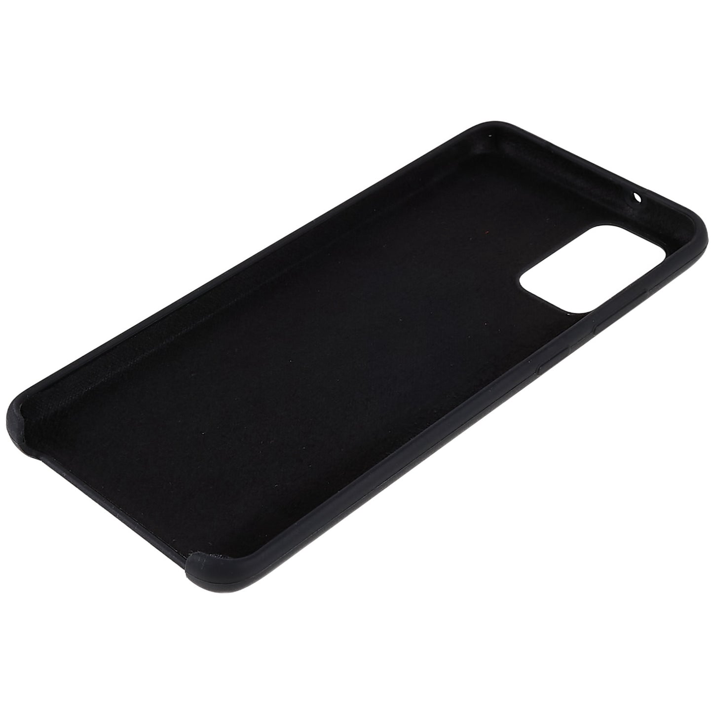 For Samsung Galaxy S20 Plus 5G/4G Phone Bag Case Durable Solid State Silicone Mobile Phone Protector Cover - Black