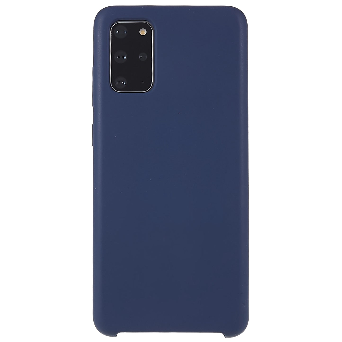 For Samsung Galaxy S20 Plus 5G/4G Phone Bag Case Durable Solid State Silicone Mobile Phone Protector Cover - Dark Blue