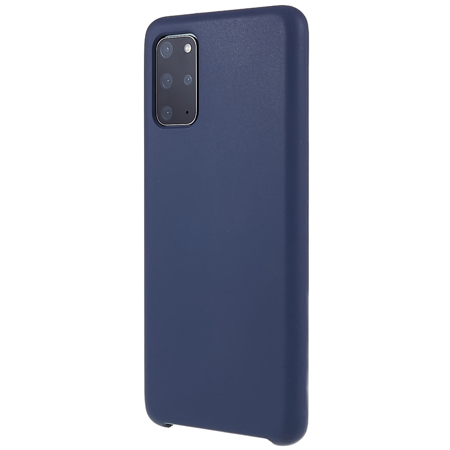 For Samsung Galaxy S20 Plus 5G/4G Phone Bag Case Durable Solid State Silicone Mobile Phone Protector Cover - Dark Blue