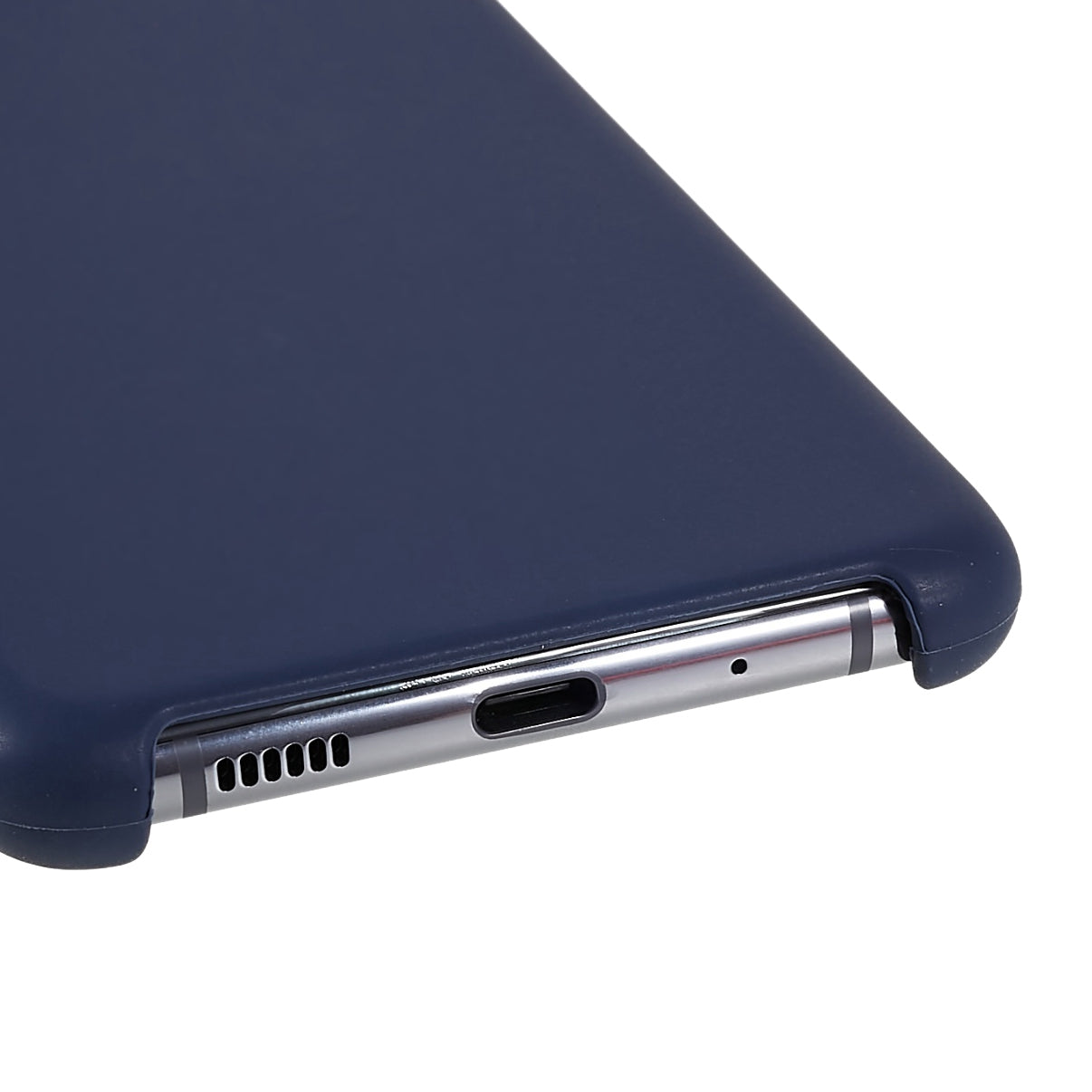 For Samsung Galaxy S20 Plus 5G/4G Phone Bag Case Durable Solid State Silicone Mobile Phone Protector Cover - Dark Blue