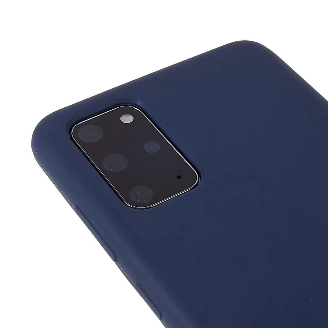 For Samsung Galaxy S20 Plus 5G/4G Phone Bag Case Durable Solid State Silicone Mobile Phone Protector Cover - Dark Blue