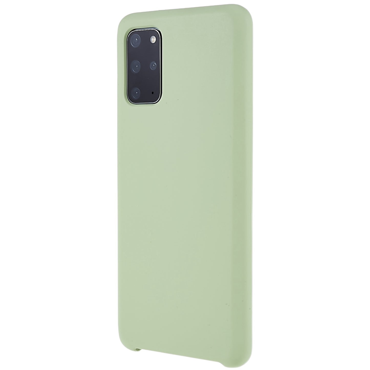 For Samsung Galaxy S20 Plus 5G/4G Phone Bag Case Durable Solid State Silicone Mobile Phone Protector Cover - Green