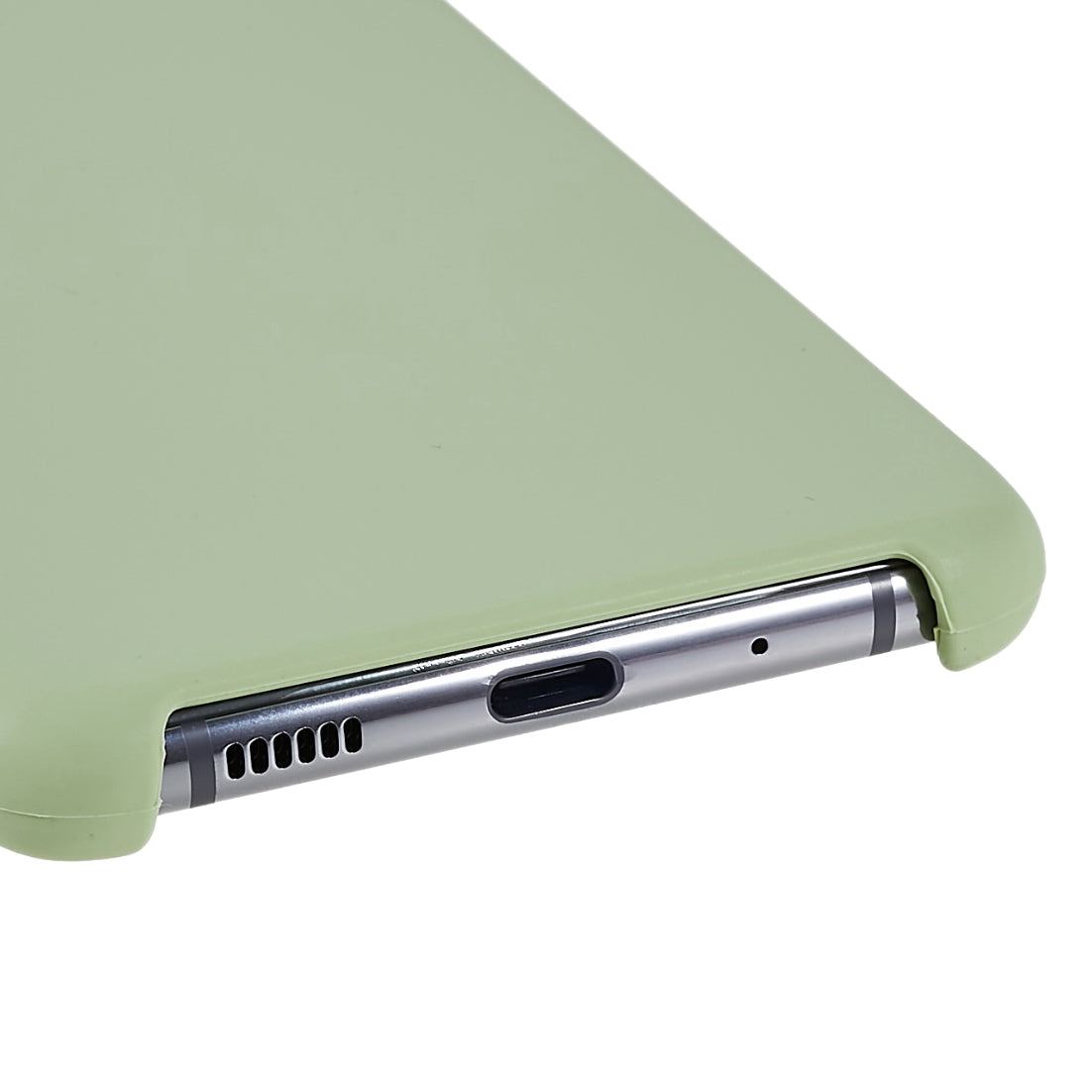 For Samsung Galaxy S20 Plus 5G/4G Phone Bag Case Durable Solid State Silicone Mobile Phone Protector Cover - Green