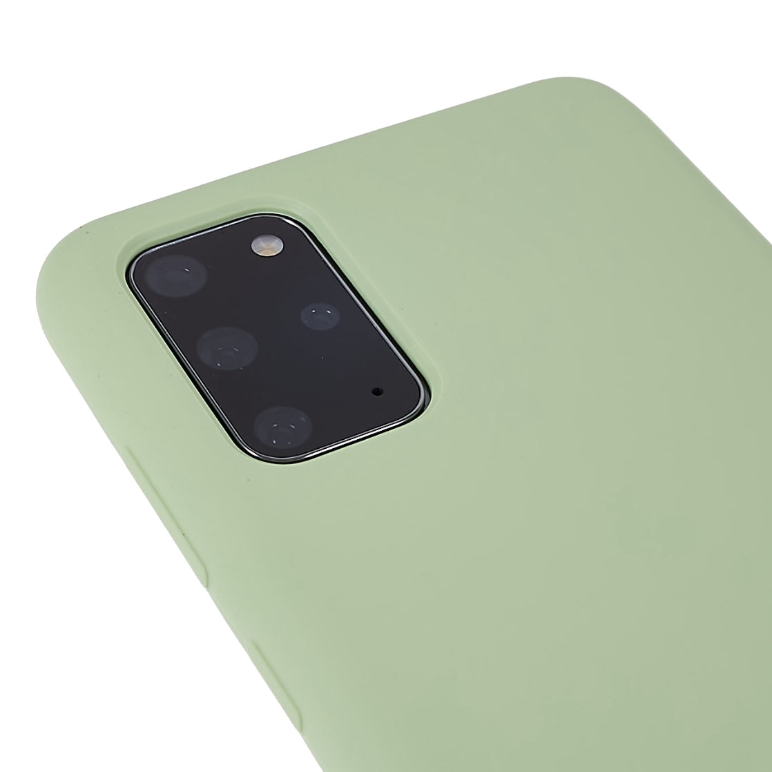 For Samsung Galaxy S20 Plus 5G/4G Phone Bag Case Durable Solid State Silicone Mobile Phone Protector Cover - Green