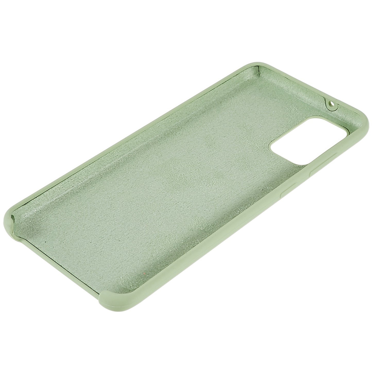 For Samsung Galaxy S20 Plus 5G/4G Phone Bag Case Durable Solid State Silicone Mobile Phone Protector Cover - Green