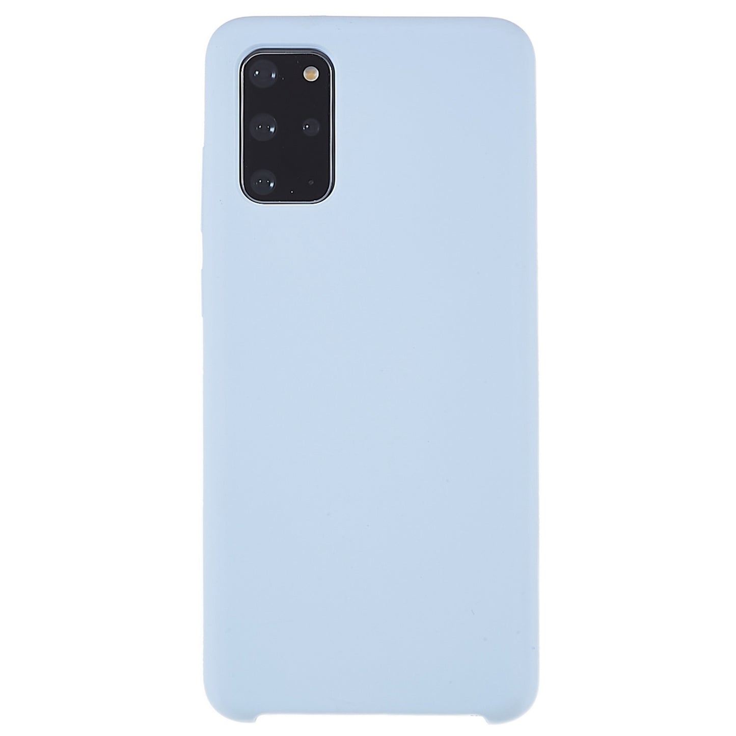 For Samsung Galaxy S20 Plus 5G/4G Phone Bag Case Durable Solid State Silicone Mobile Phone Protector Cover - Baby Blue