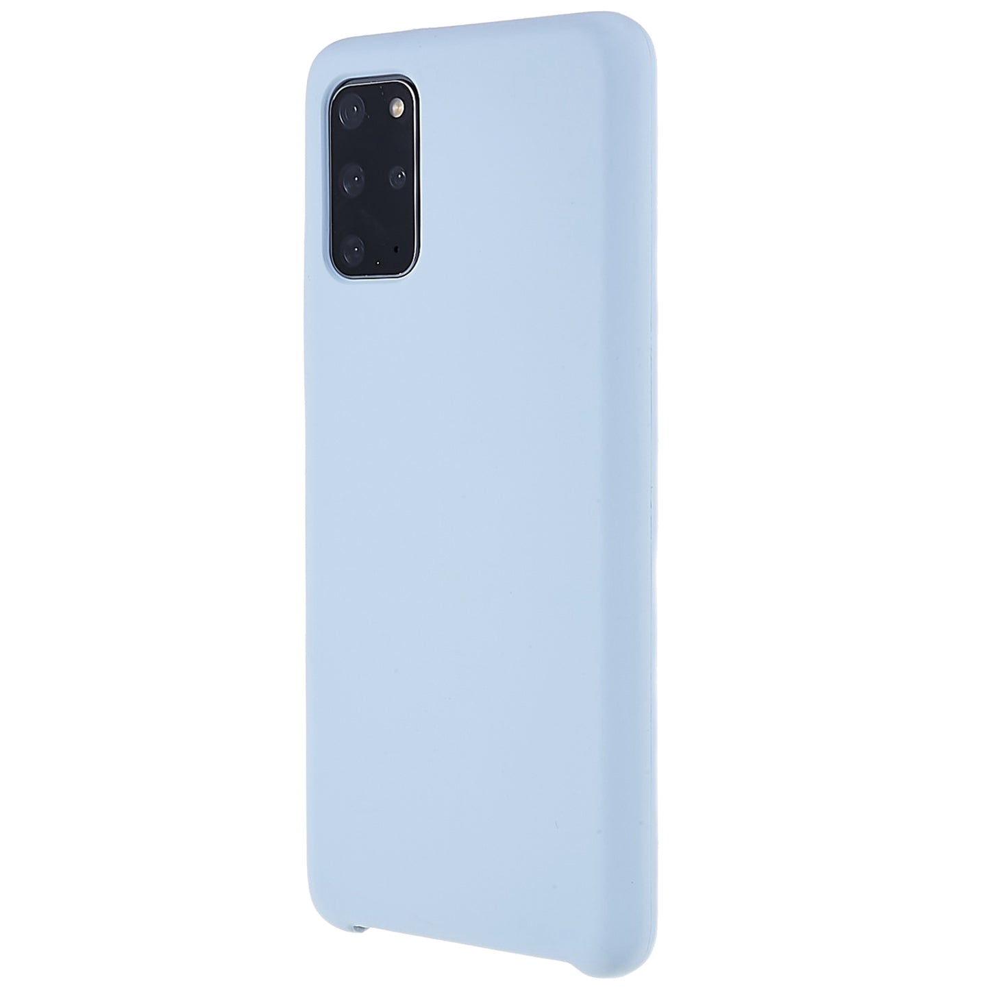 For Samsung Galaxy S20 Plus 5G/4G Phone Bag Case Durable Solid State Silicone Mobile Phone Protector Cover - Baby Blue
