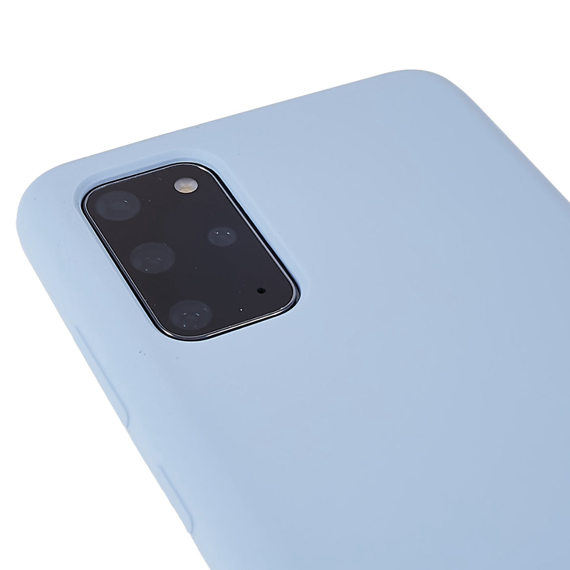 For Samsung Galaxy S20 Plus 5G/4G Phone Bag Case Durable Solid State Silicone Mobile Phone Protector Cover - Baby Blue