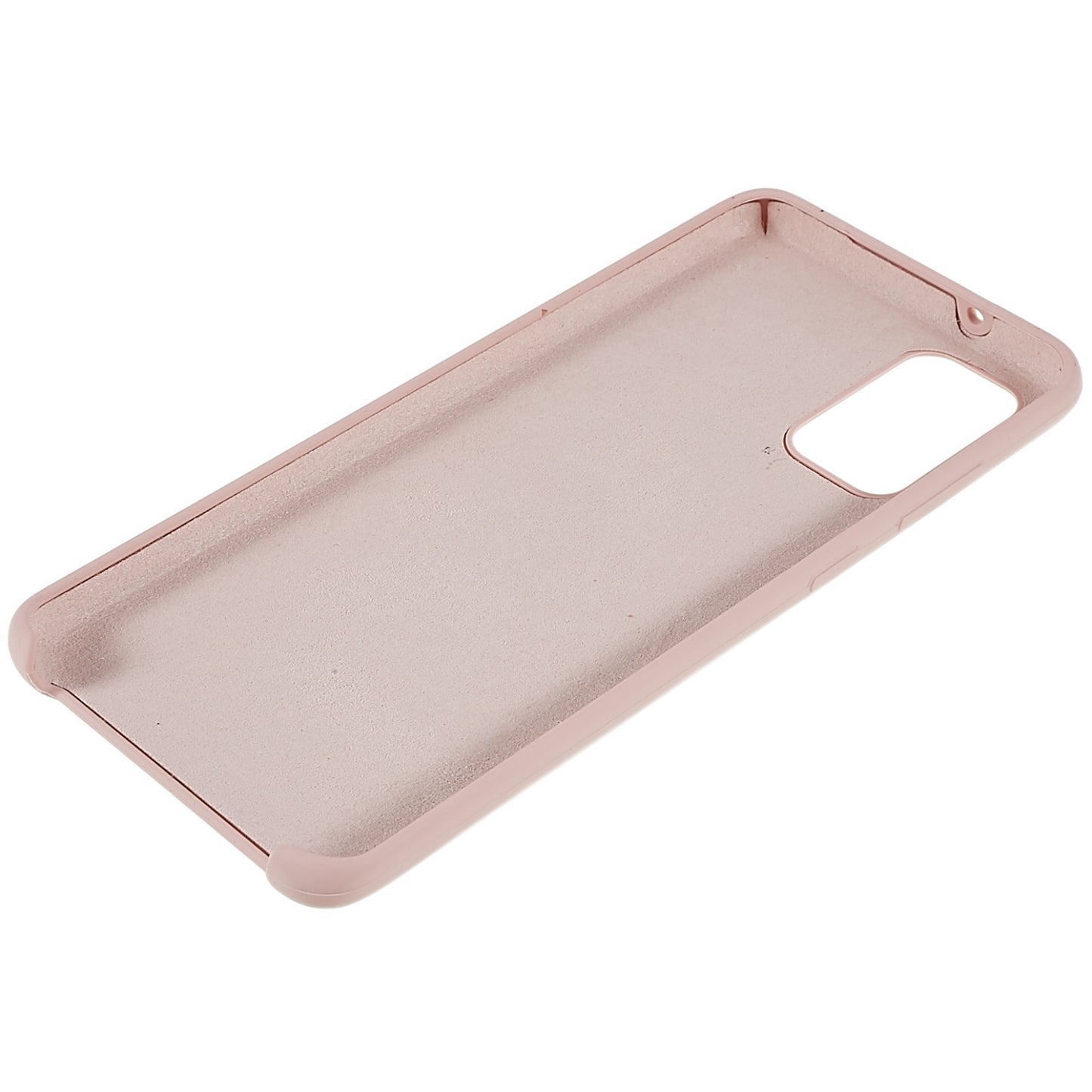 For Samsung Galaxy S20 Plus 5G/4G Phone Bag Case Durable Solid State Silicone Mobile Phone Protector Cover - Pink