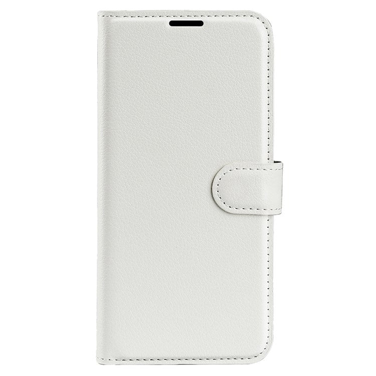For Samsung Galaxy M33 5G (Global Version) Litchi Texture Leather Case Shockproof Stand Wallet Phone Protective Cover - White