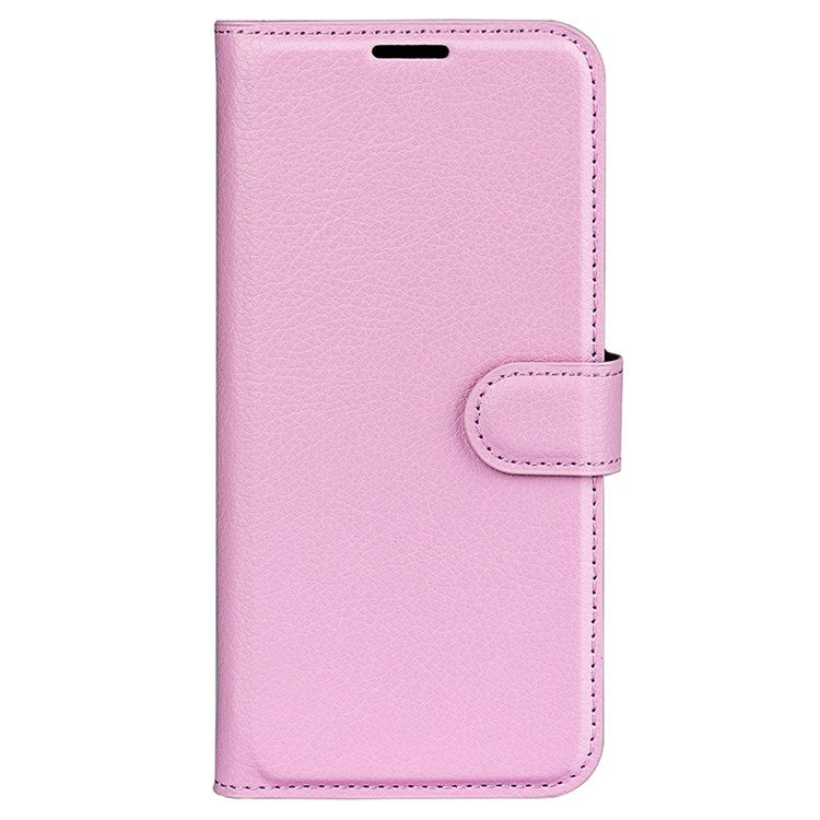 For Samsung Galaxy M33 5G (Global Version) Litchi Texture Leather Case Shockproof Stand Wallet Phone Protective Cover - Pink