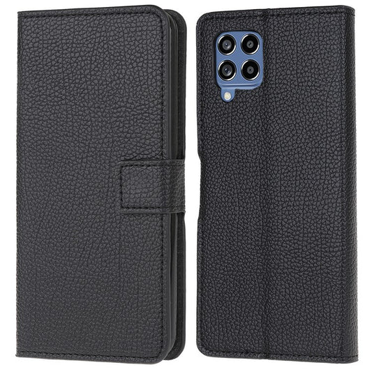 For Samsung Galaxy M53 5G Litchi Texture Wallet Case Shockproof PU Leather Stand Phone Cover