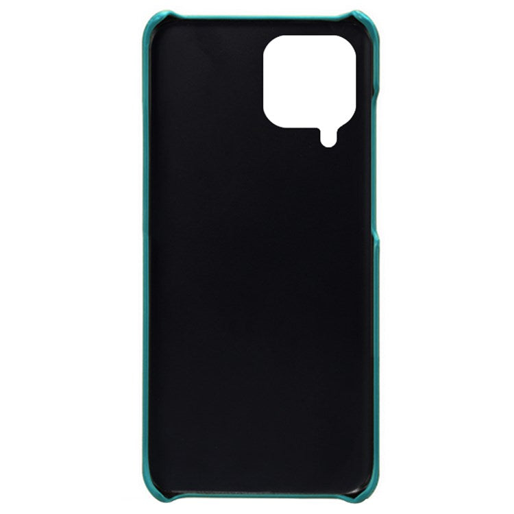 For Samsung Galaxy M53 5G Phone Protector All-round Shockproof Textured PU Leather Coated PC Phone Case - Green