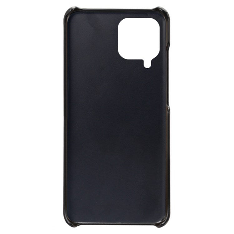 For Samsung Galaxy M53 5G Back Case Shell Multipurpose Card Slots All-round Shockproof Phone Protector PU Leather Coated Hard PC Cover - Black