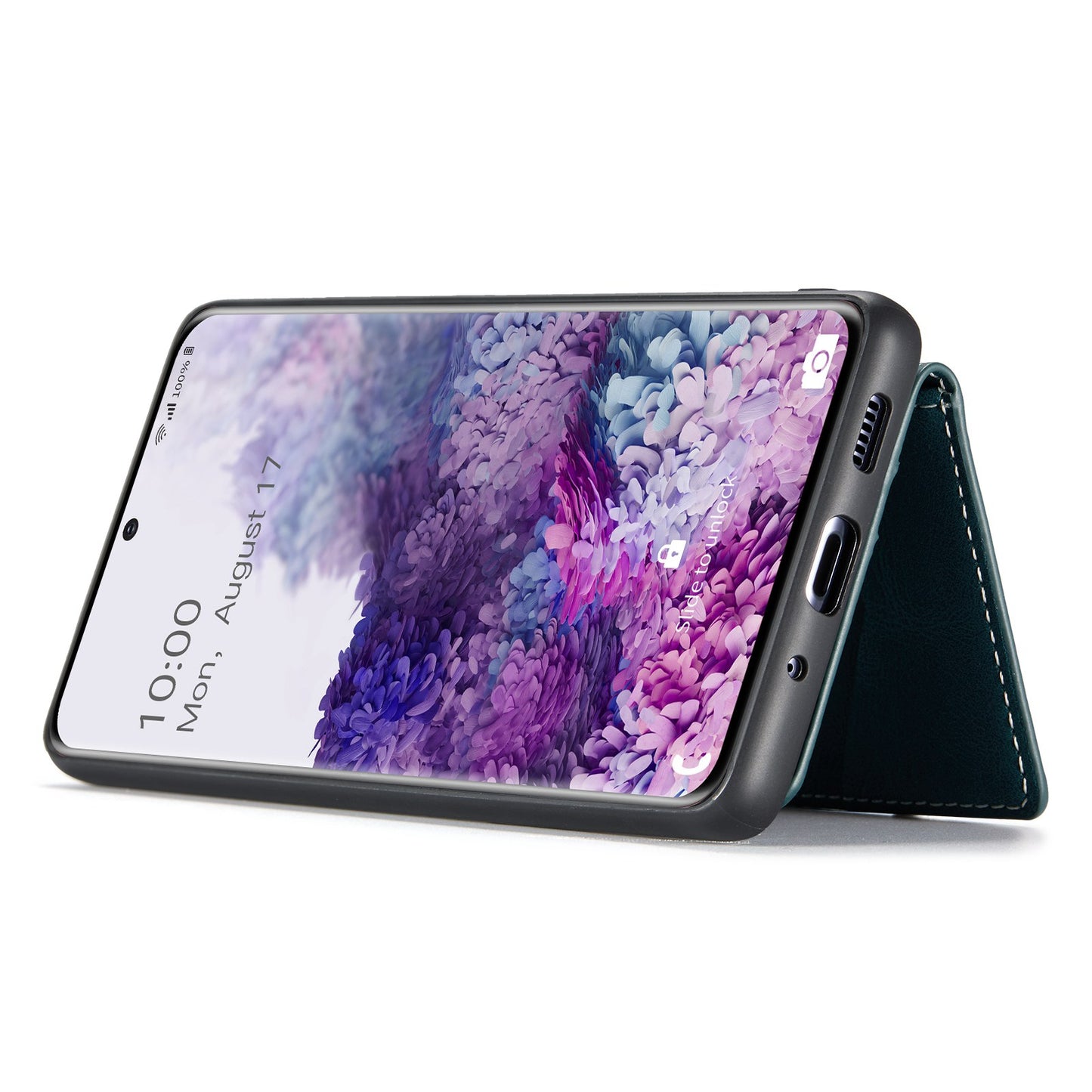 JEEHOOD For Samsung Galaxy S20 4G/5G Detachable Wallet Kickstand Case PU Leather Coated TPU Well-protected Phone Shell - Green