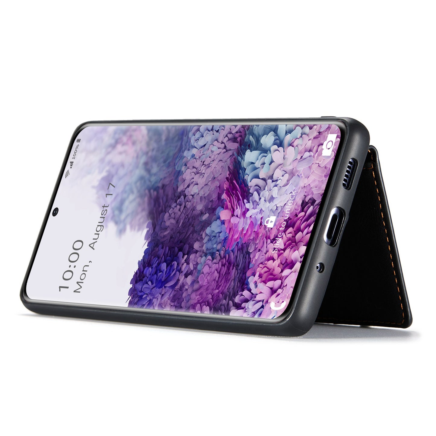 JEEHOOD For Samsung Galaxy S20 4G/5G Detachable Wallet Kickstand Case PU Leather Coated TPU Well-protected Phone Shell - Black