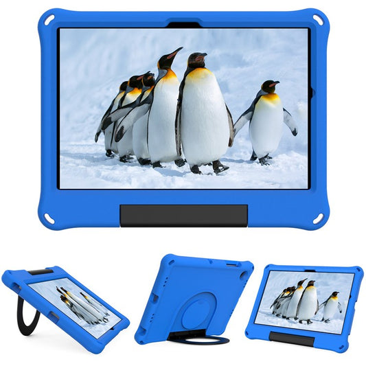 For Samsung Galaxy Tab A8 10.5 (2021) / (2022) EVA Tablet Protective Case Foldable Ring Kickstand Design Drop-proof Cover - Blue