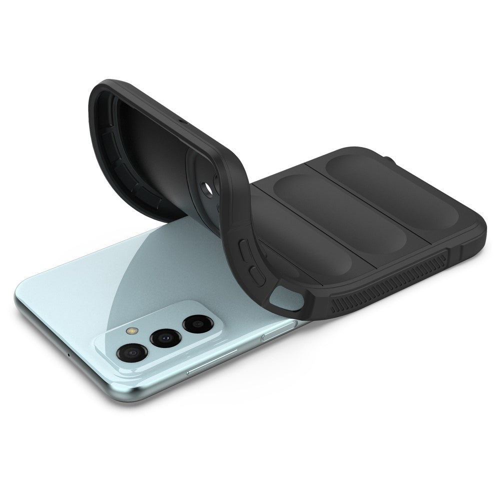 For Samsung Galaxy F23 5G/M23 5G Protective Case Anti-fall Shockproof Back Shell Flexible TPU Phone Cover - Black