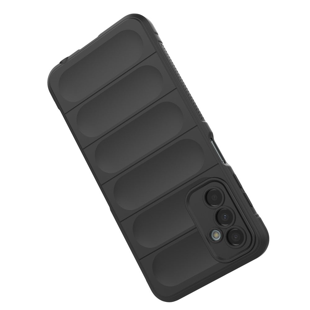 For Samsung Galaxy F23 5G/M23 5G Protective Case Anti-fall Shockproof Back Shell Flexible TPU Phone Cover - Black