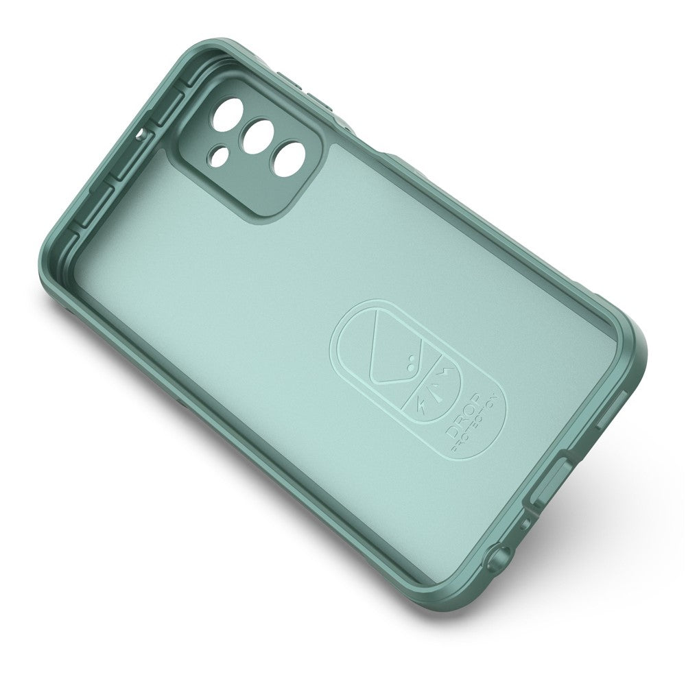 For Samsung Galaxy F23 5G/M23 5G Protective Case Anti-fall Shockproof Back Shell Flexible TPU Phone Cover - Green