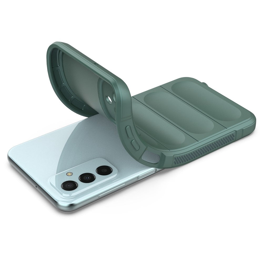 For Samsung Galaxy F23 5G/M23 5G Protective Case Anti-fall Shockproof Back Shell Flexible TPU Phone Cover - Green