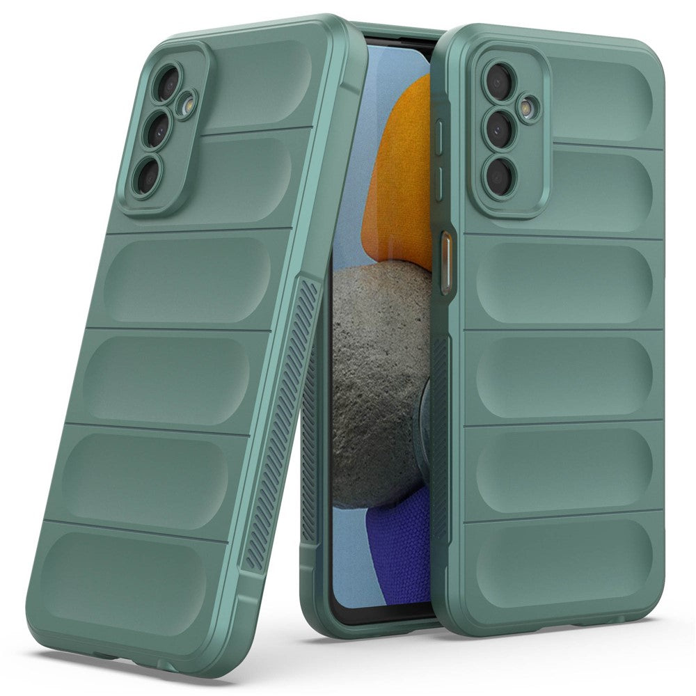 For Samsung Galaxy F23 5G/M23 5G Protective Case Anti-fall Shockproof Back Shell Flexible TPU Phone Cover - Green