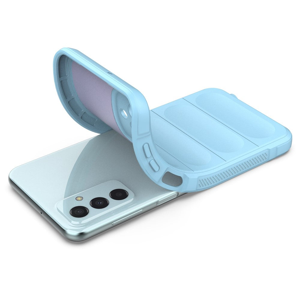 For Samsung Galaxy F23 5G/M23 5G Protective Case Anti-fall Shockproof Back Shell Flexible TPU Phone Cover - Baby Blue
