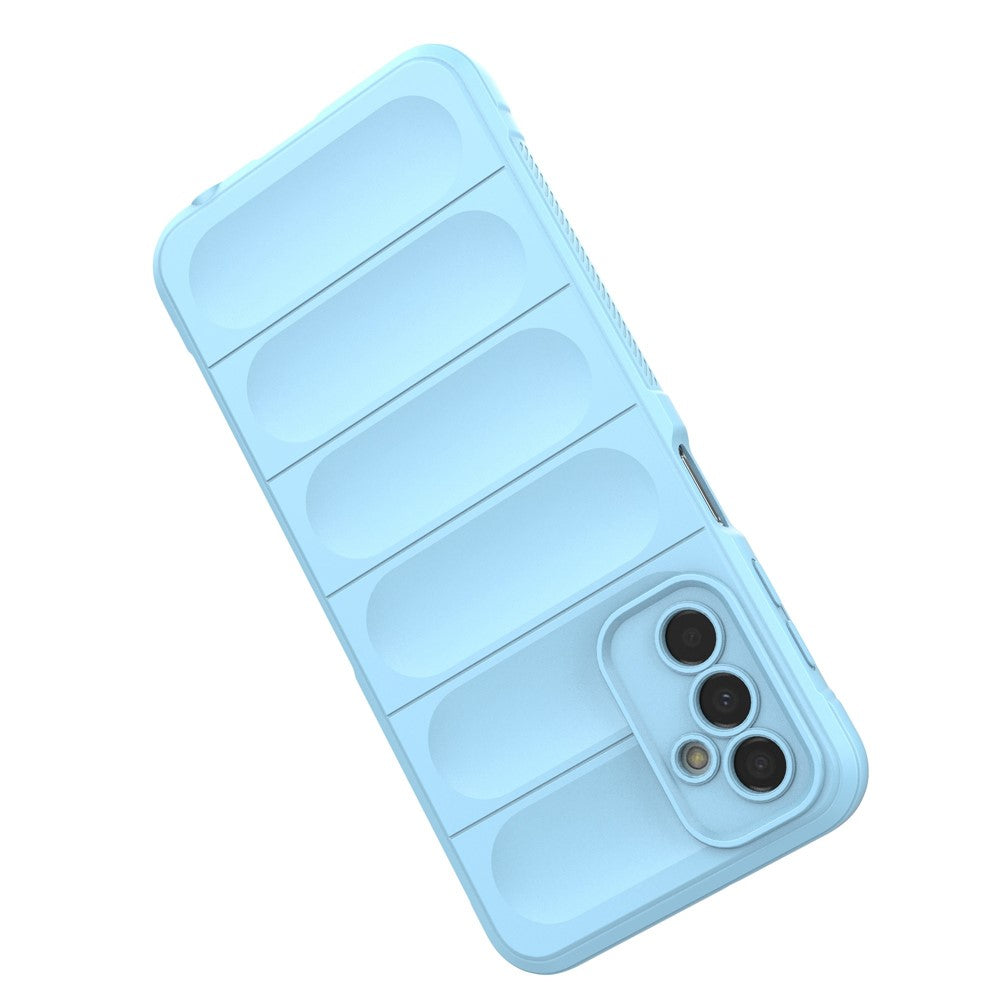 For Samsung Galaxy F23 5G/M23 5G Protective Case Anti-fall Shockproof Back Shell Flexible TPU Phone Cover - Baby Blue