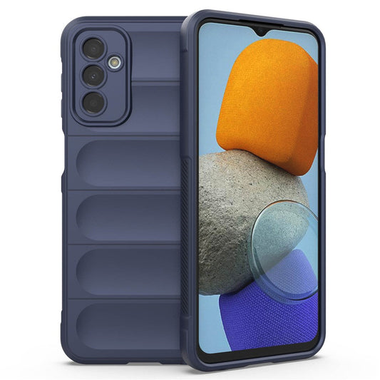 For Samsung Galaxy F23 5G/M23 5G Protective Case Anti-fall Shockproof Back Shell Flexible TPU Phone Cover - Dark Blue