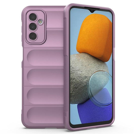 For Samsung Galaxy F23 5G/M23 5G Protective Case Anti-fall Shockproof Back Shell Flexible TPU Phone Cover - Light Purple