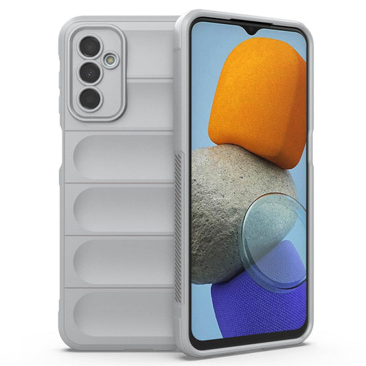 For Samsung Galaxy F23 5G/M23 5G Protective Case Anti-fall Shockproof Back Shell Flexible TPU Phone Cover - Light Grey