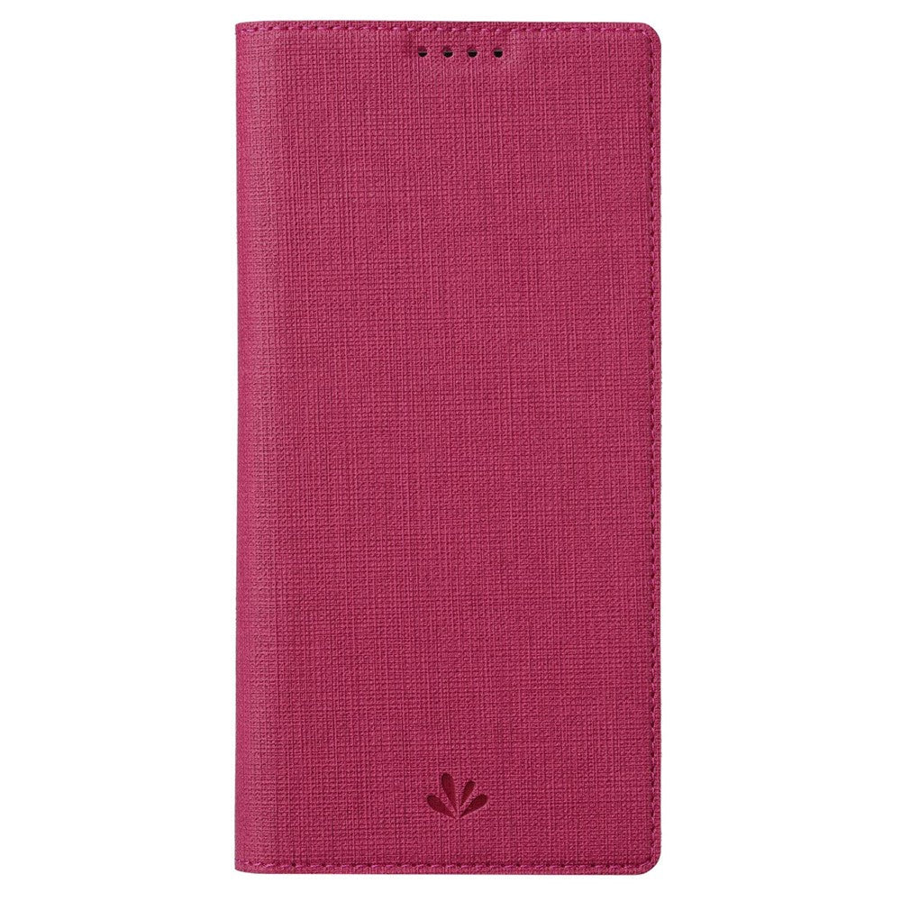 VILI DMX Series for Samsung Galaxy M33 5G (Global Version) Stand Phone Case PU Leather Phone Shell Hands-free Anti-drop Cover with Card Holder - Rose