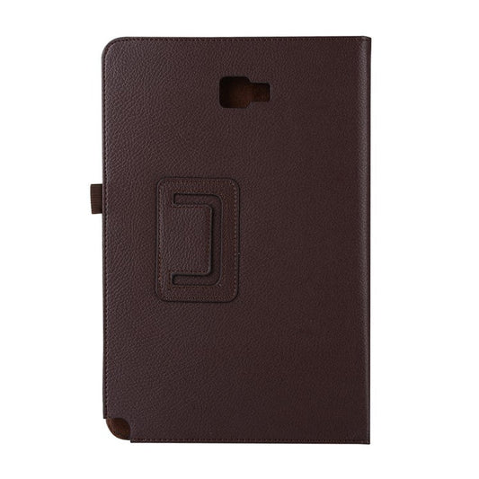 For Samsung Galaxy Tab A 10.1 (2016) with S Pen P580 / P585 Litchi Texture Smart Leather Stand Shell - Brown