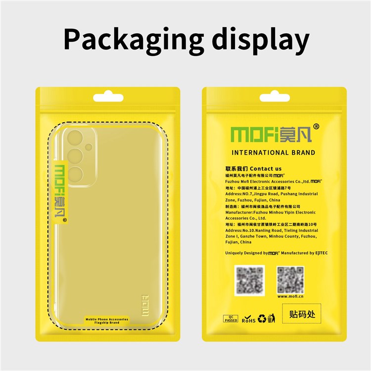 MOFI For Samsung Galaxy M52 5G Anti-Scratch Anti-Slip Soft TPU Case Clear Slim Protective Phone Cover